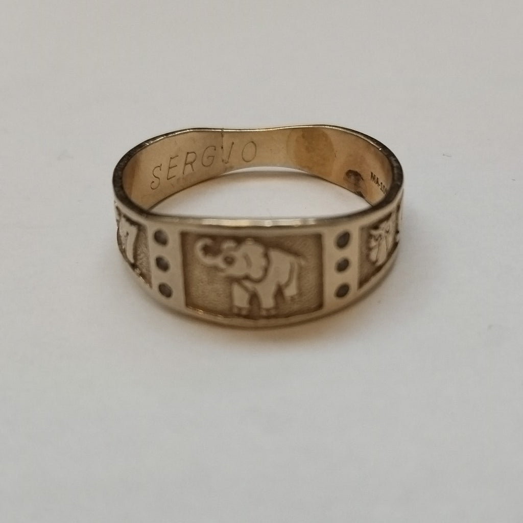 ARGOLLA DE LA SUERTE ORO 14 K 3.7 GRMS (SEMINUEVO)