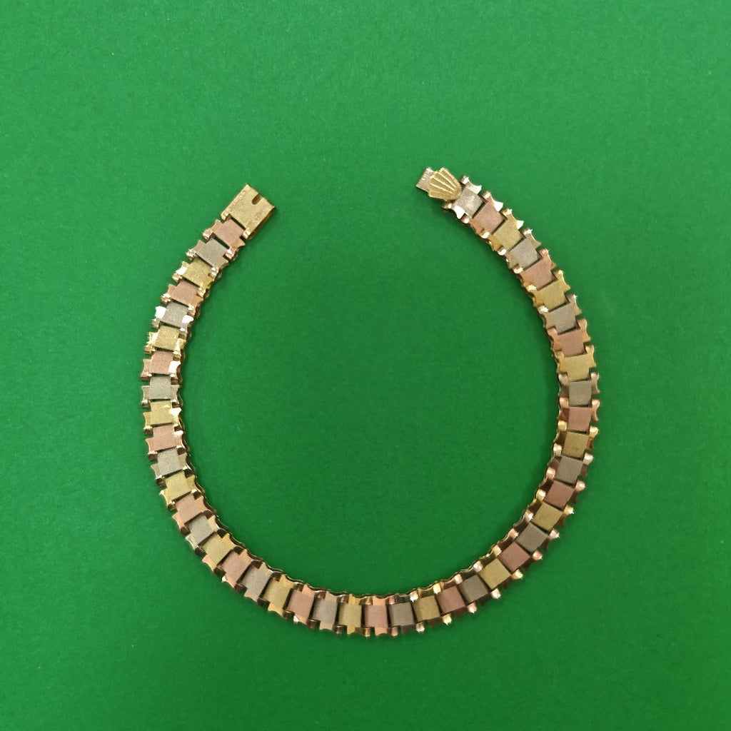PULSERA ORO, ORO COMBINADO 14 K 4.7 GRMS (SEMINUEVO)