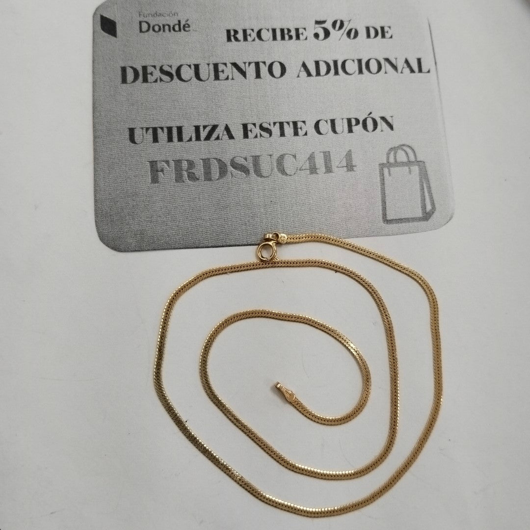 CADENA ORO 14 K 4.3 GRMS (SEMINUEVO)