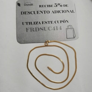 CADENA ORO 14 K 4.3 GRMS (SEMINUEVO)