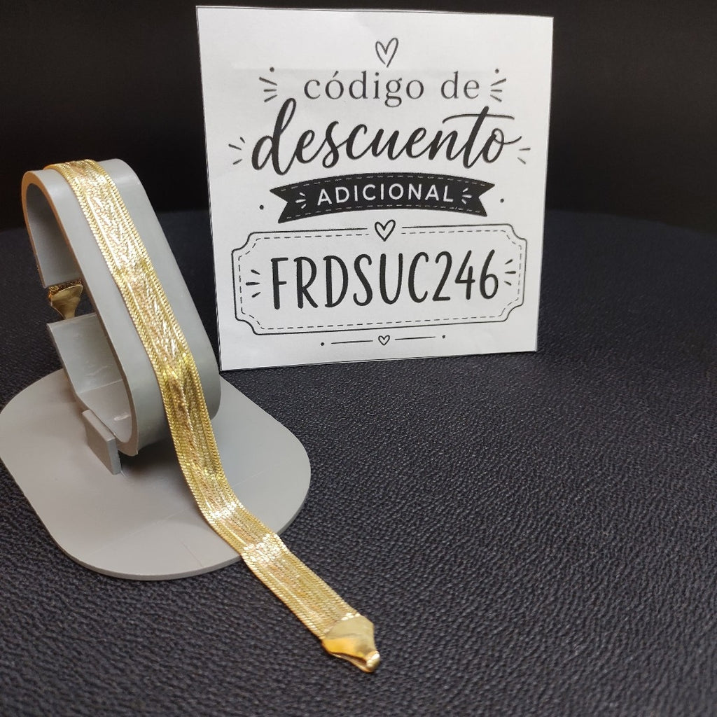 ESCLAVA ORO,ORO COMBINADO 14 K 14,80 GRMS (SEMINUEVO)