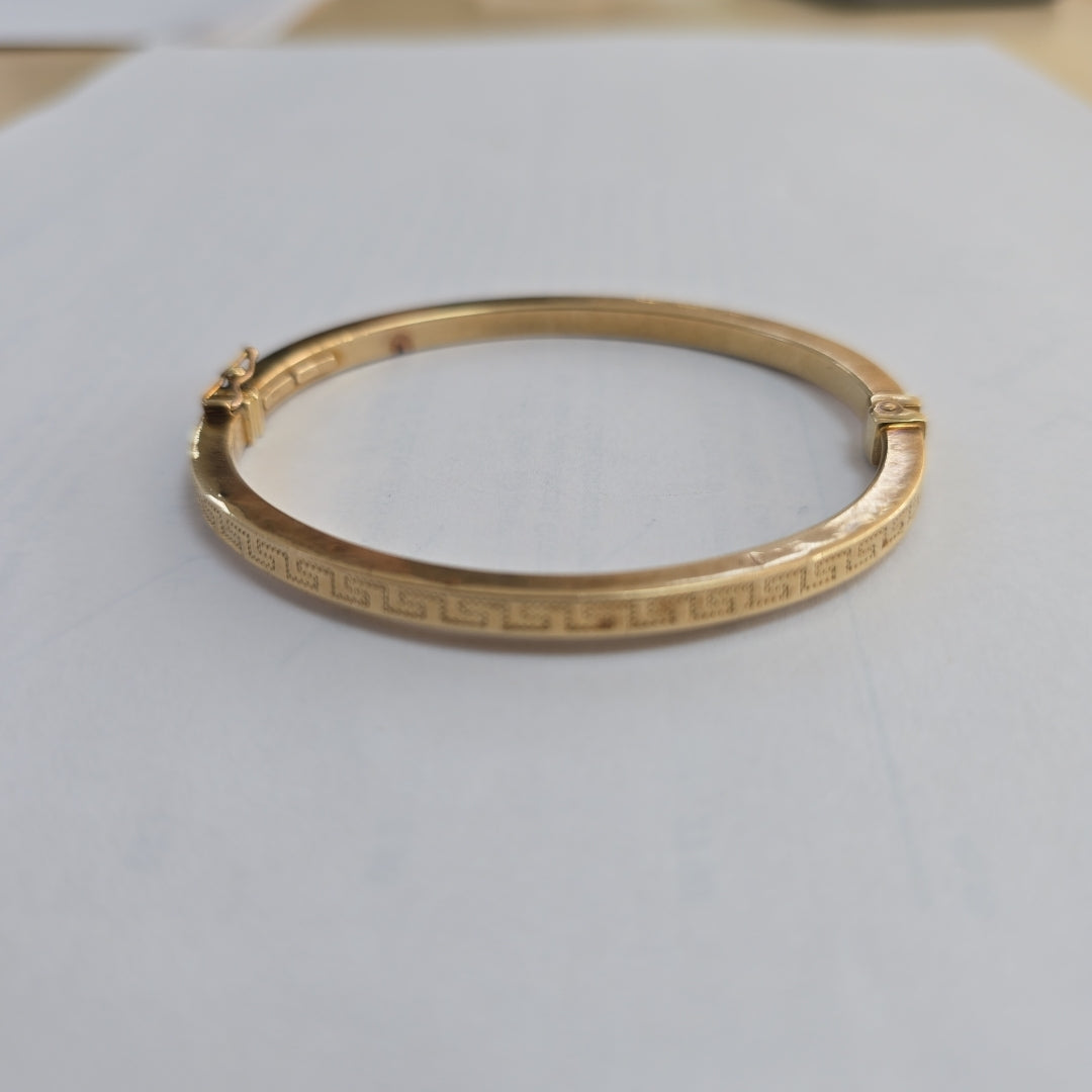 PULSERA RIGIDA ORO 10 K 6,60 GRMS (SEMINUEVO)