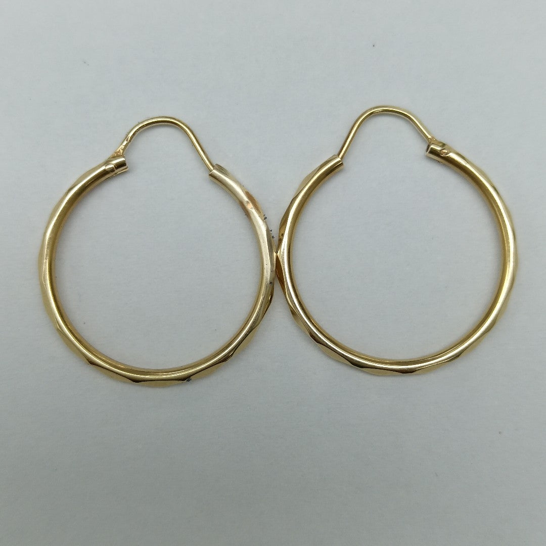 ARRACADAS PAR ORO 14 K 1.5 GRMS (SEMINUEVO)