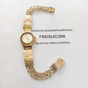 RELOJ CAJA ACERO PULSO ORO ORO 10 K 17.6 GRMS (SEMINUEVO)