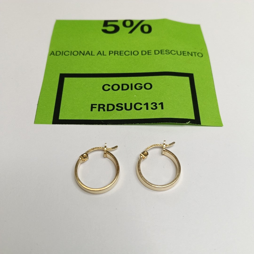 ARRACADAS PAR ORO 10 K 1.3 GRMS (SEMINUEVO)