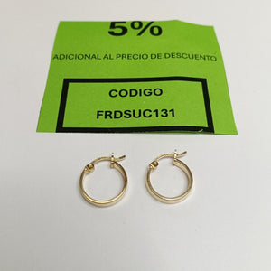 ARRACADAS PAR ORO 10 K 1.3 GRMS (SEMINUEVO)
