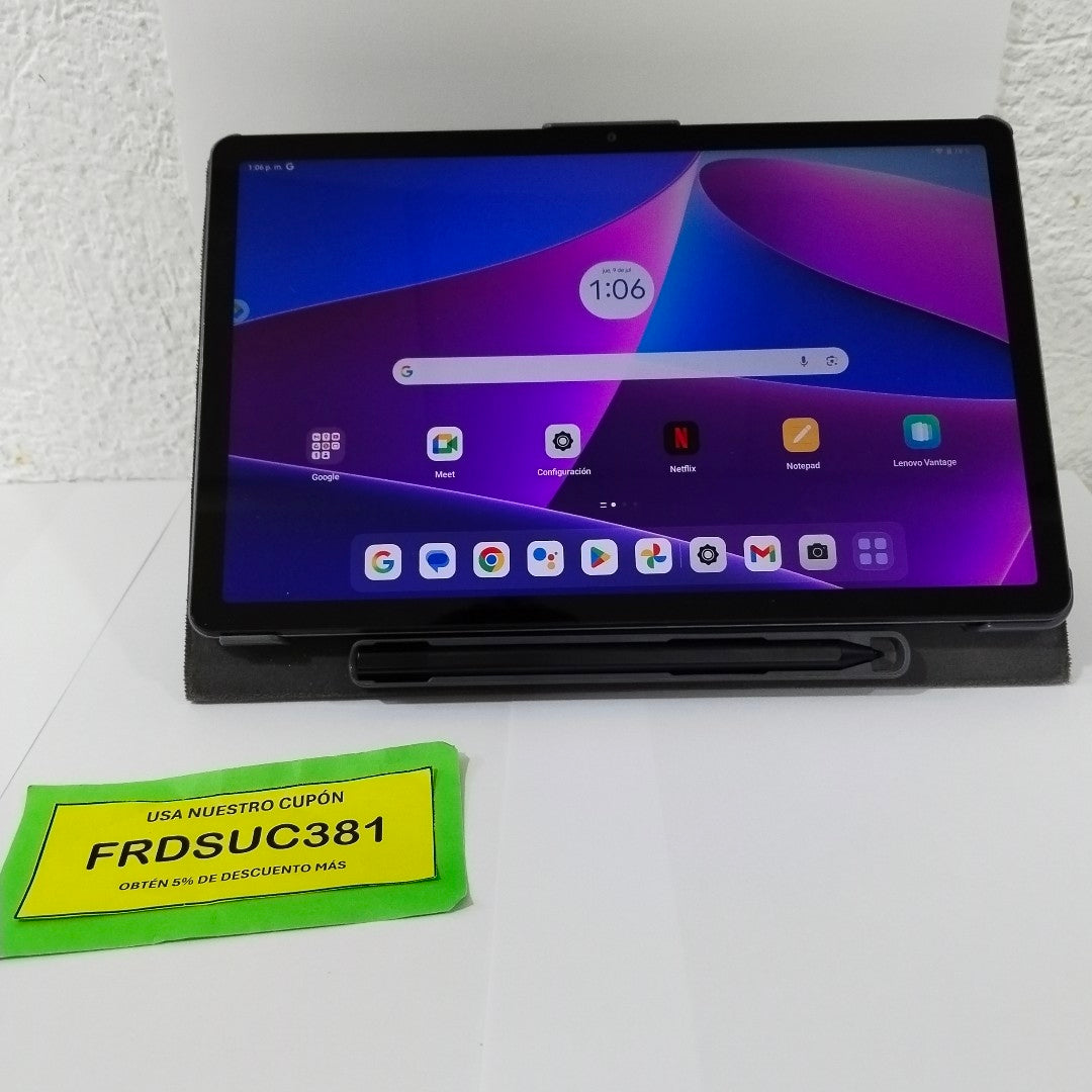 TABLETA LENOVO TAB M10 PLUS 3 TB125FU (2022) 128 GB 4 GB RAM (SEMINUEVO)