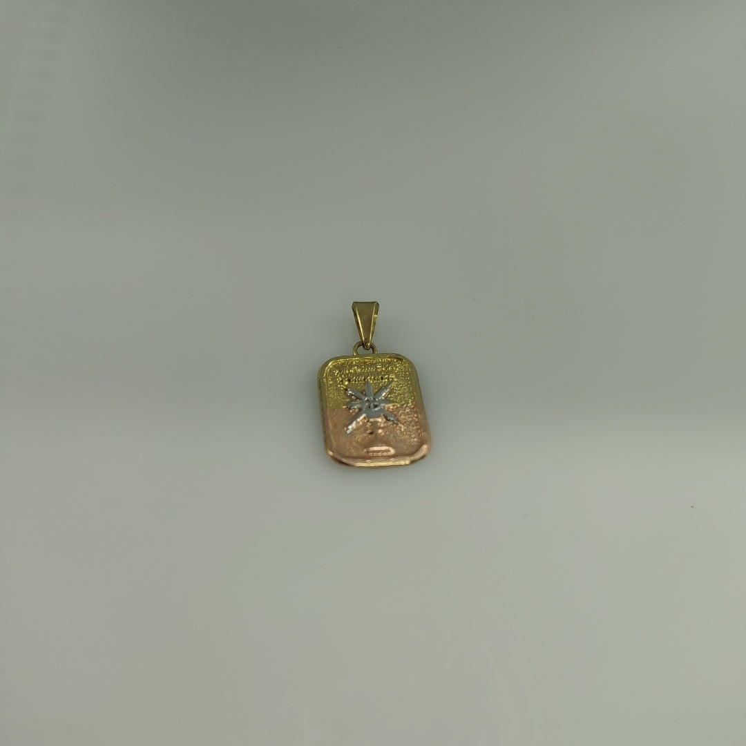 MEDALLA CONMEMORATIVA ORO COMBINADO 10 K 0.2 GRMS (SEMINUEVO)