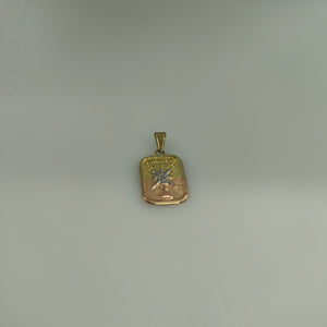 MEDALLA CONMEMORATIVA ORO COMBINADO 10 K 0.2 GRMS (SEMINUEVO)