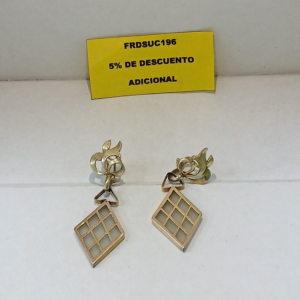 ARETES PAR ORO 8 K 14 GRMS (SEMINUEVO)