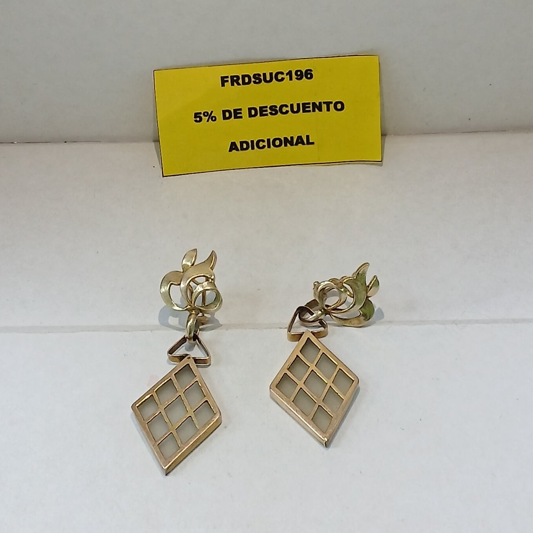 ARETES PAR ORO 8 K 14 GRMS (SEMINUEVO)