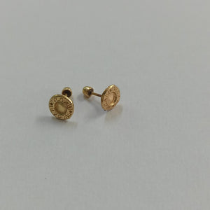 BROQUELES PAR ORO 14 K 0,30 GRMS (SEMINUEVO)