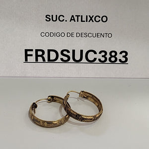ARRACADAS PAR ORO 14 K 3,50 GRMS (SEMINUEVO)