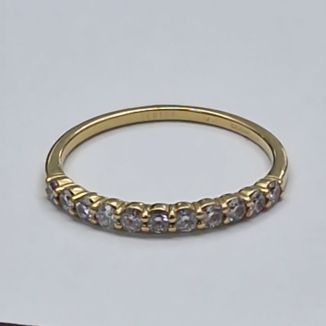 ANILLITO,MEDIA CHURUMBELA ORO 18 K 1,30 GRMS (SEMINUEVO)
