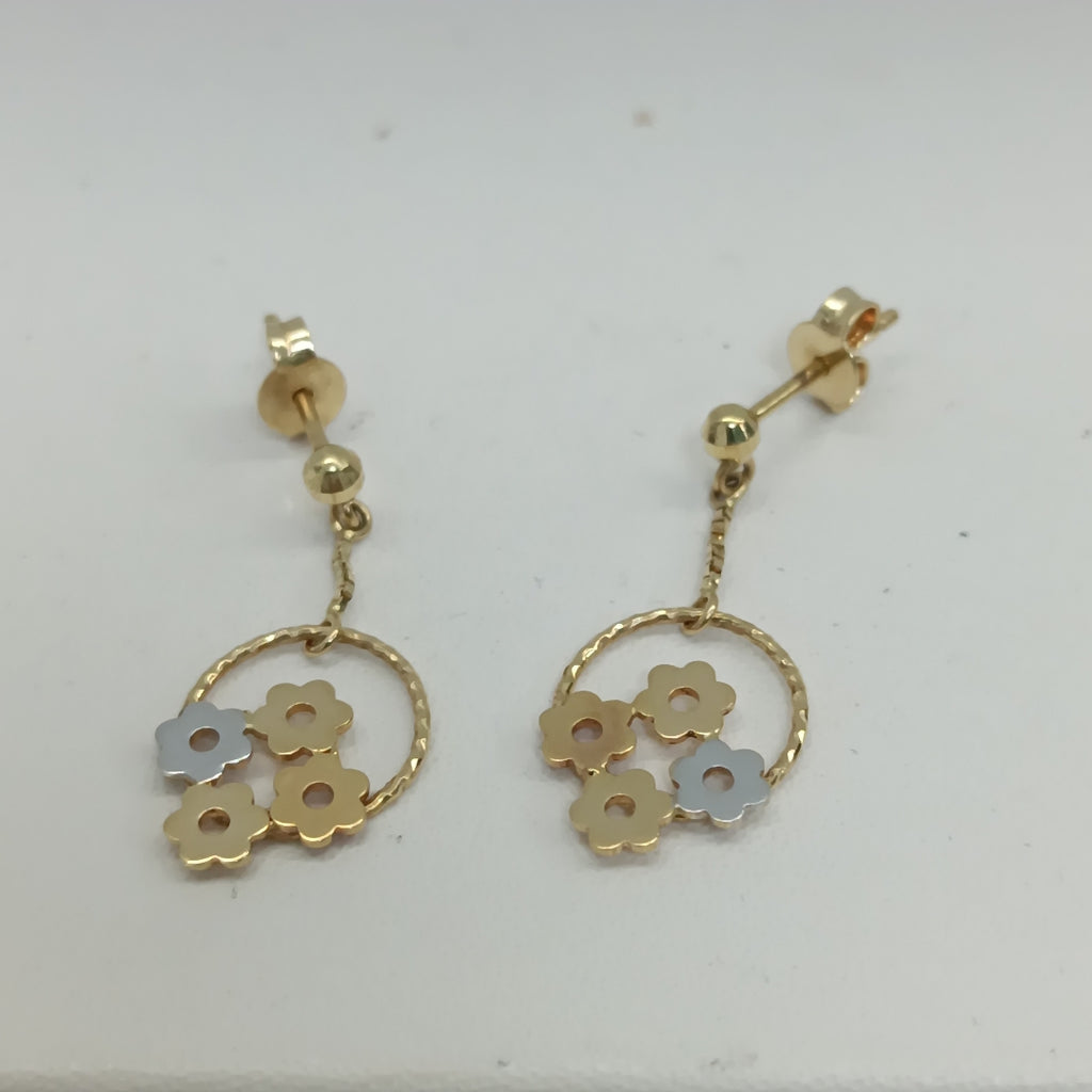 BROQUELES PAR ORO 14 K 1.9 GRMS (SEMINUEVO)