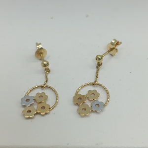 BROQUELES PAR ORO 14 K 1.9 GRMS (SEMINUEVO)