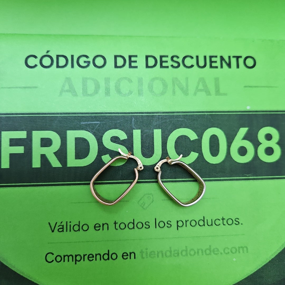 ARRACADAS PAR ORO 14 K 4.8 GRMS (SEMINUEVO)