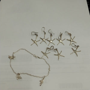 ARETES PAR, PULSERA PLATA 16.9 GRMS (SEMINUEVO)