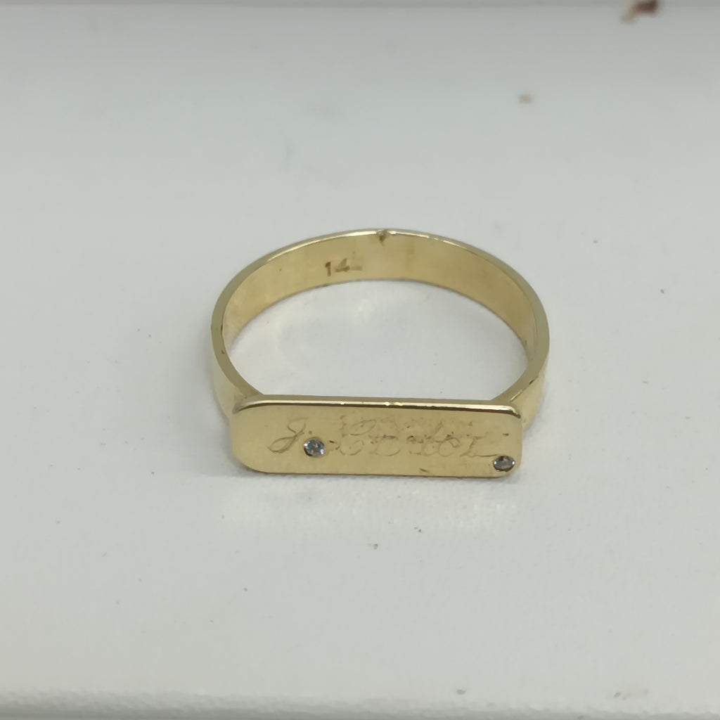 ANILLO ORO 14 K 3.3 GRMS (SEMINUEVO)