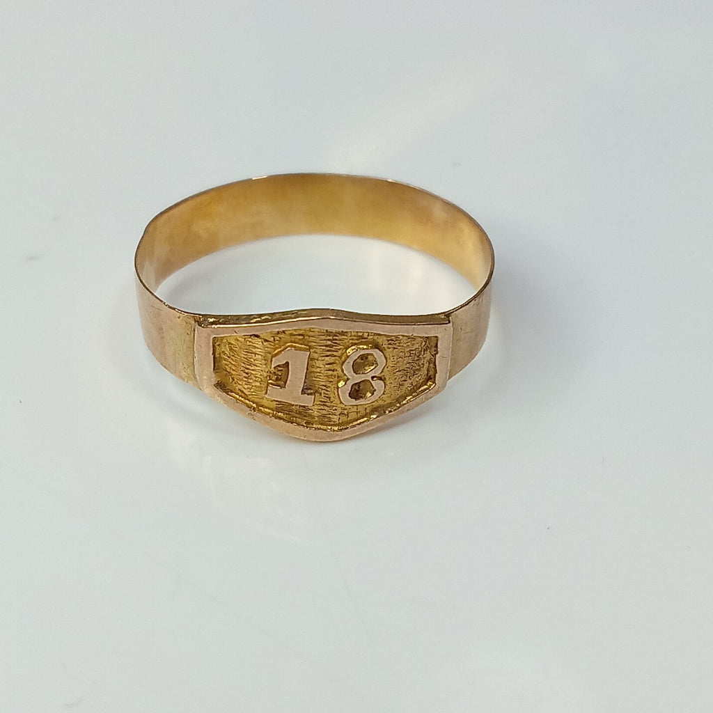 ANILLO ORO 8 K 1.5 GRMS (SEMINUEVO)