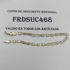 PULSERA ORO COMBINADO 10 K 4.2 GRMS (SEMINUEVO)