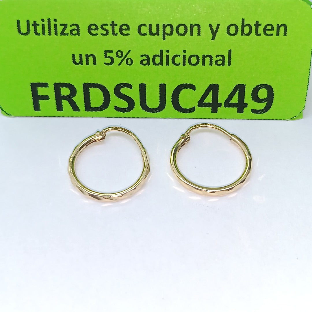 ARRACADAS PAR ORO 10 K 0.8 GRMS (SEMINUEVO)