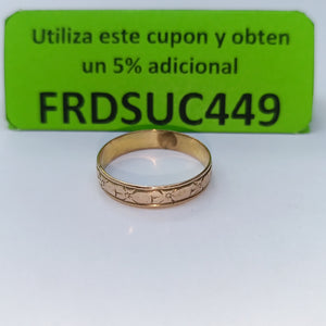 ARGOLLA ORO 10 K 1.4 GRMS (SEMINUEVO)