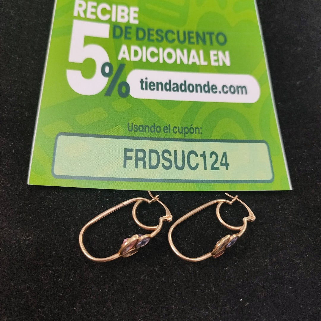 ARETES PAR ORO 10 K 3.9 GRMS (SEMINUEVO)