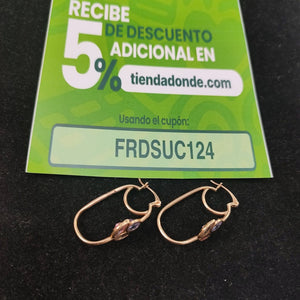 ARETES PAR ORO 10 K 3.9 GRMS (SEMINUEVO)