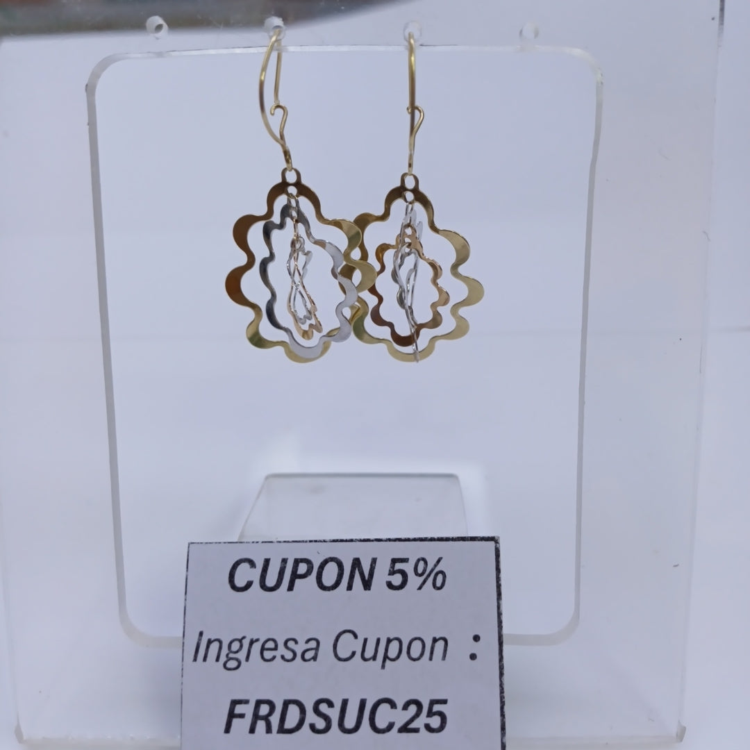 ARETES PAR ORO 10 K 2,70 GRMS (SEMINUEVO)