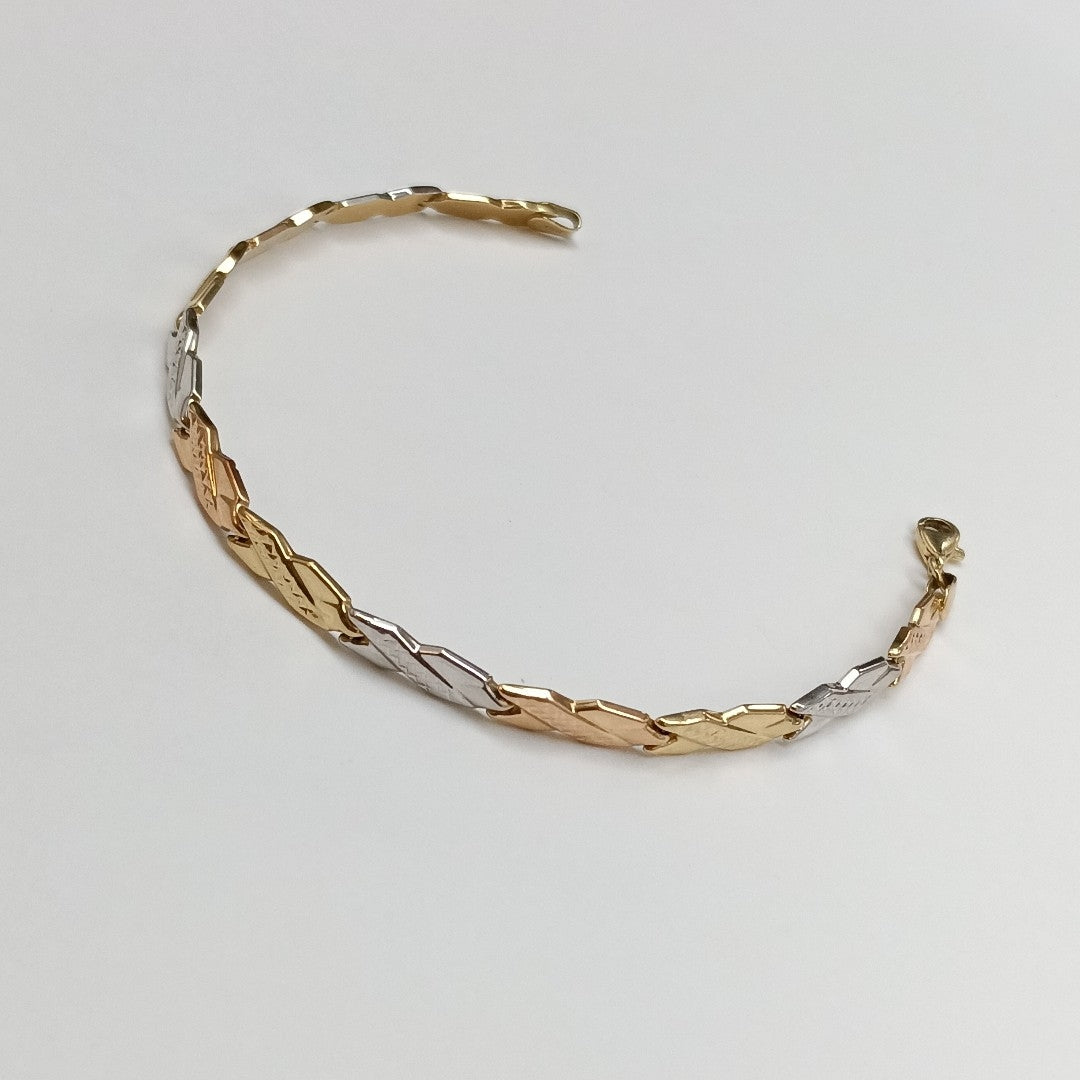 PULSERA ORO, RODIADO 14 K 4.2 GRMS (SEMINUEVO)