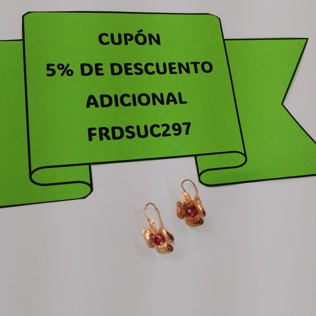 ARETES PAR ORO 8 K 1,00 GRMS (SEMINUEVO)