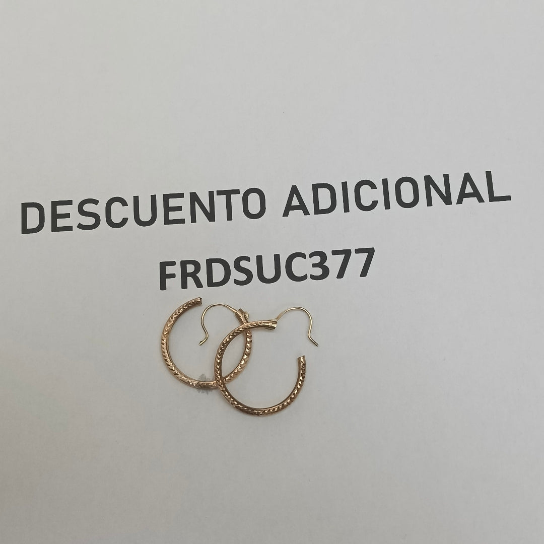 ARRACADAS PAR ORO 8 K 2,10 GRMS (SEMINUEVO)