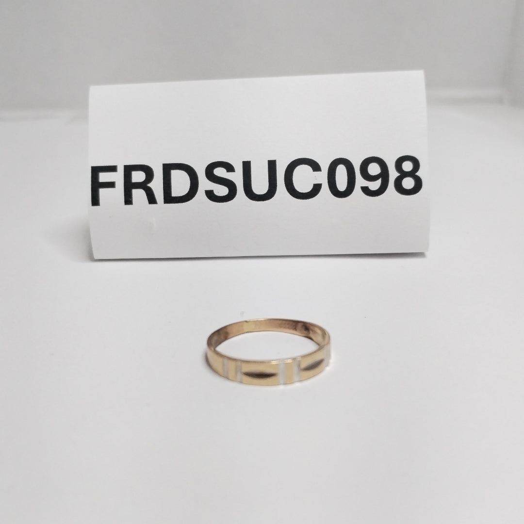ANILLITO ORO COMBINADO 10 K 1,50 GRMS (SEMINUEVO)