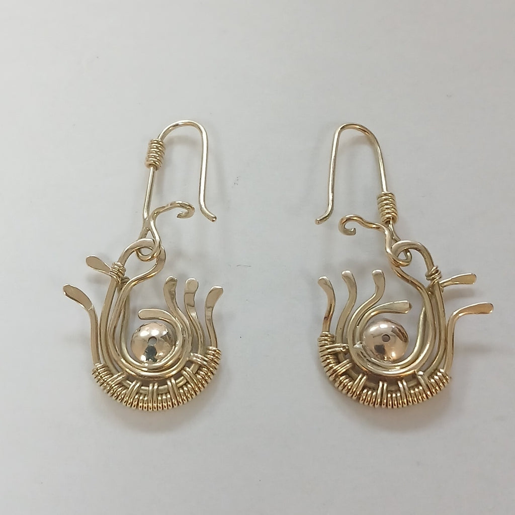 ARETES PAR ORO 14 K 5,70 GRMS (SEMINUEVO)