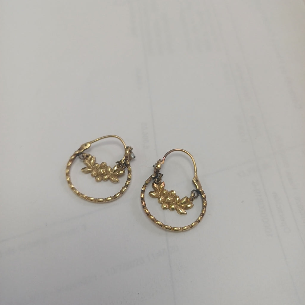 ARRACADAS PAR ORO 10 K 4.5 GRMS (SEMINUEVO)