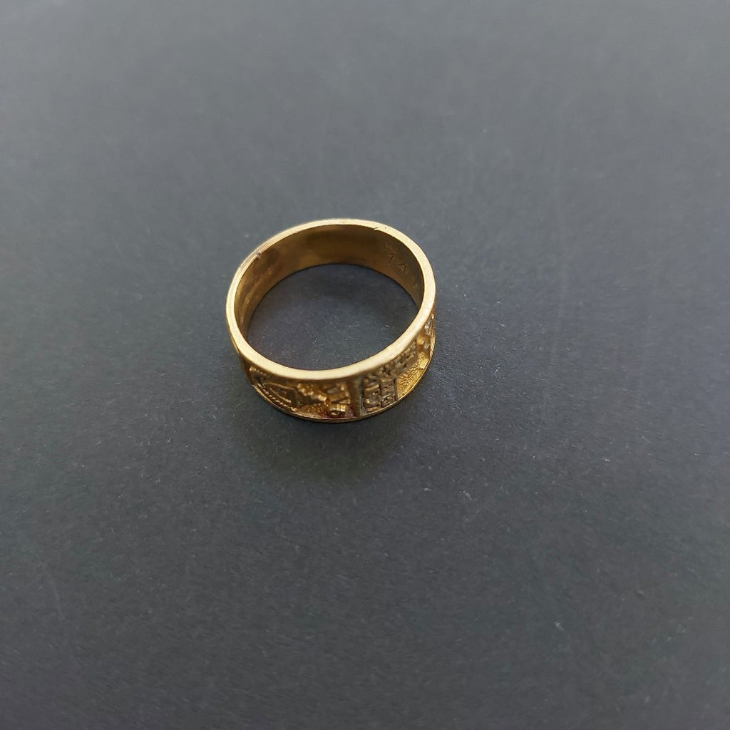 ANILLO DE GRADUACIÓN ORO 10 K 4.3 GRMS (SEMINUEVO)