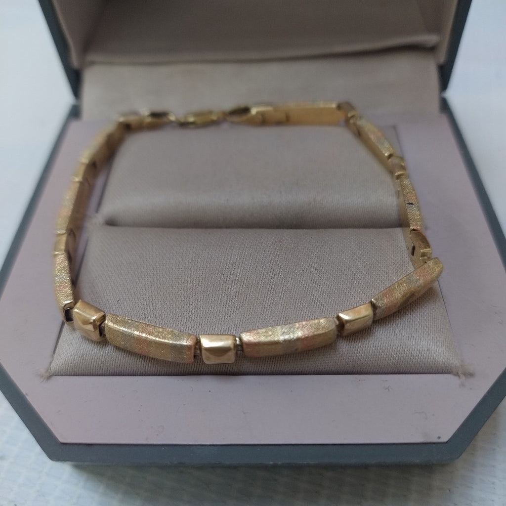 PULSERA ORO COMBINADO 14 K 5.5 GRMS (SEMINUEVO)