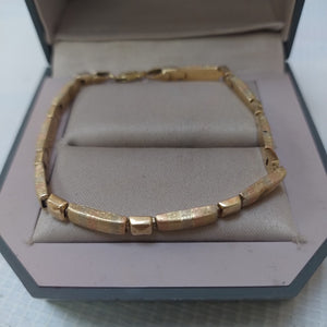 PULSERA ORO COMBINADO 14 K 5.5 GRMS (SEMINUEVO)