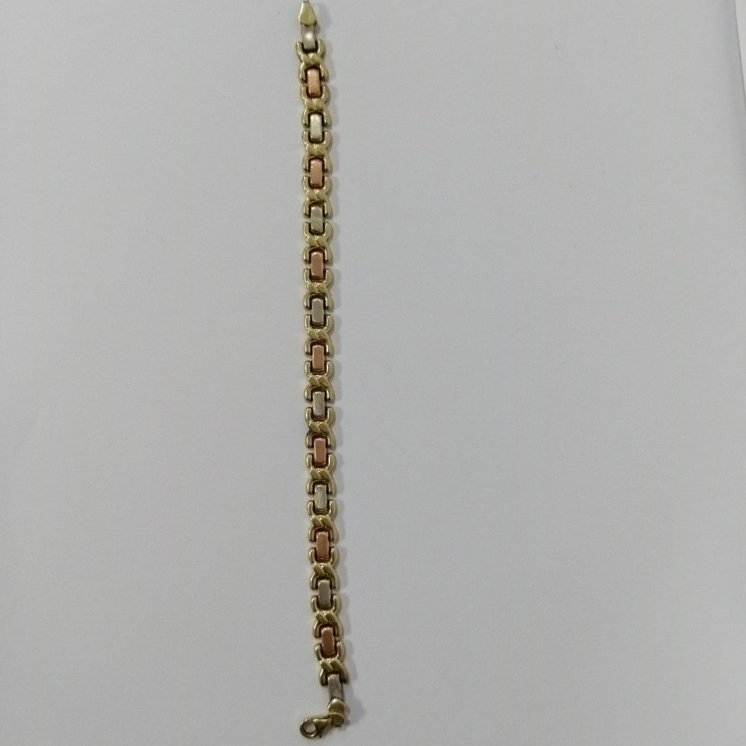 PULSERA ORO, ORO COMBINADO 10 K 6 GRMS (SEMINUEVO)