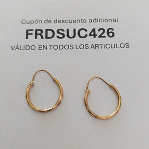 ARETES PAR ORO 14 K 1.4 GRMS (SEMINUEVO)