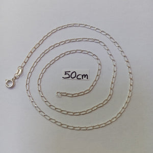 CADENA TEJIDO ESLABONES PLATA .925 50 CM 2.7 GR (NUEVO)