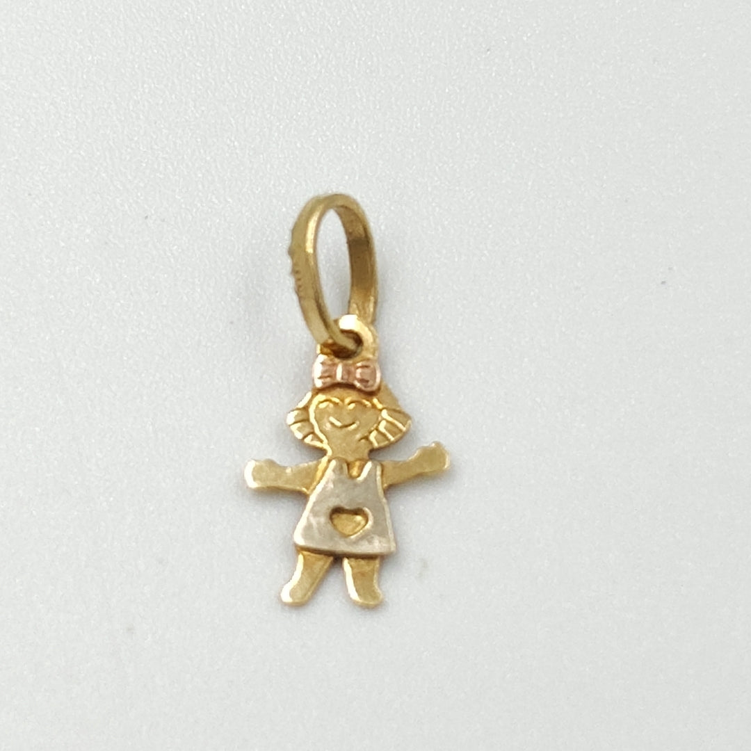 DIJE ORO,ORO COMBINADO 14 K 0,40 GRMS (SEMINUEVO)