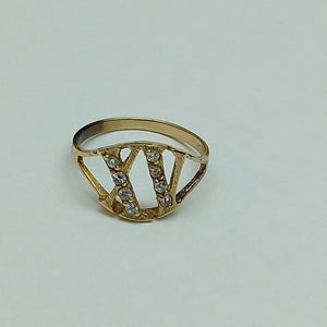 ANILLO CONMEMORATIVO ORO 10 K 1.9 GRMS (SEMINUEVO)