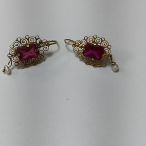 ARETES PAR ORO 8 K 2 GRMS (SEMINUEVO)