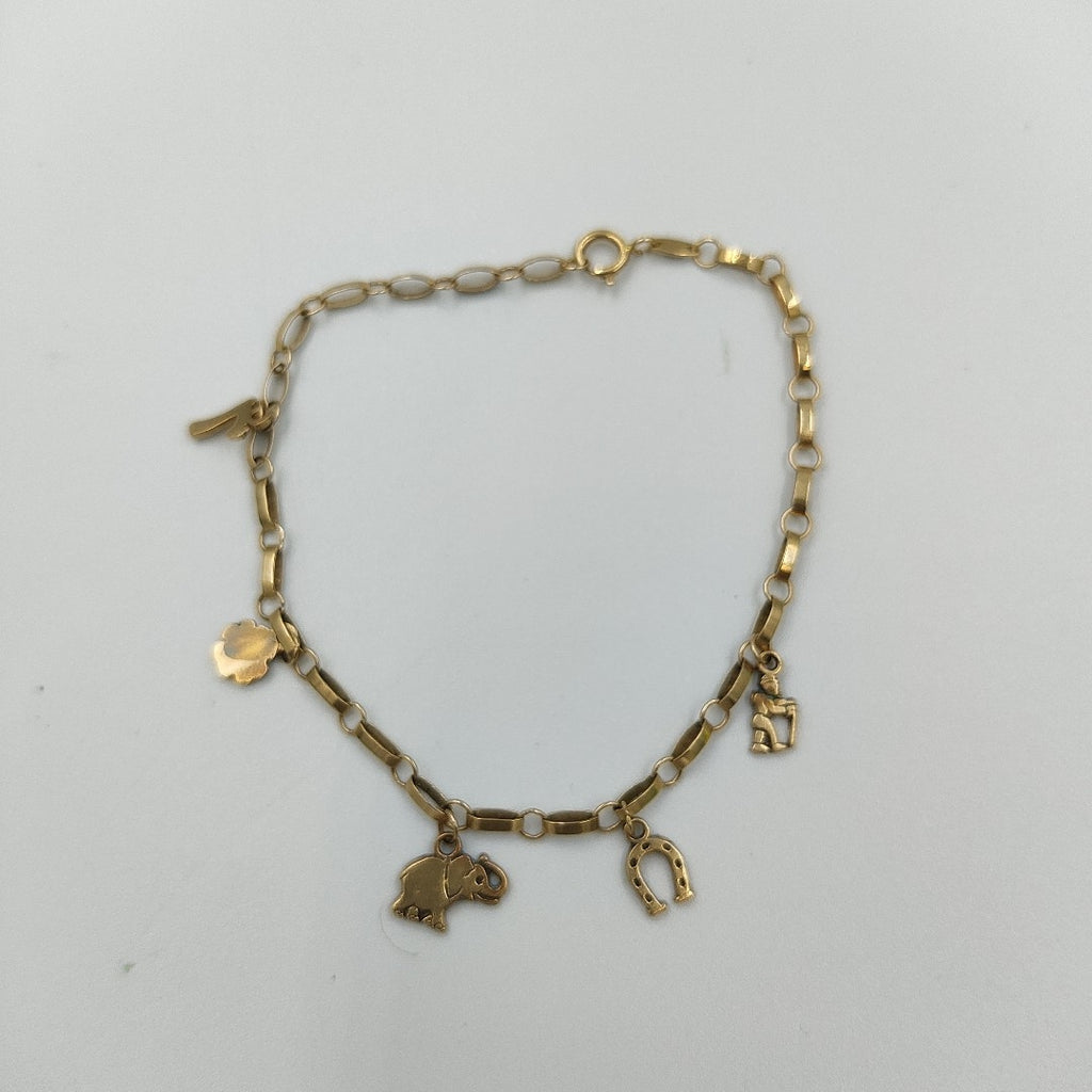 DIJE,PULSERA ORO 14 K 3,60 GRMS (SEMINUEVO)