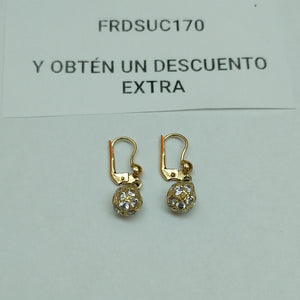 ARETES PAR ORO 14 K 3.8 GRMS (SEMINUEVO)