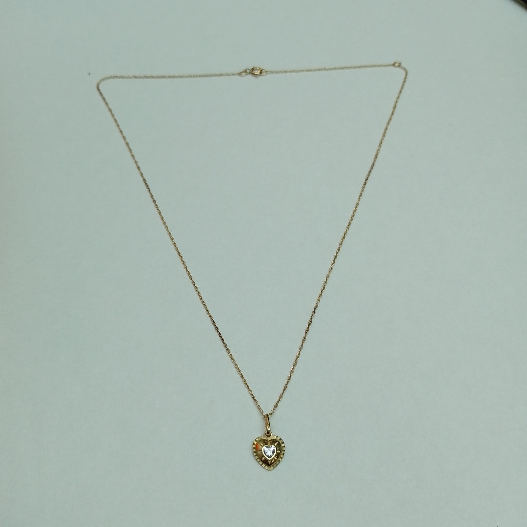 CADENA, DIJE ORO 10 K 0.8 GRMS (SEMINUEVO)