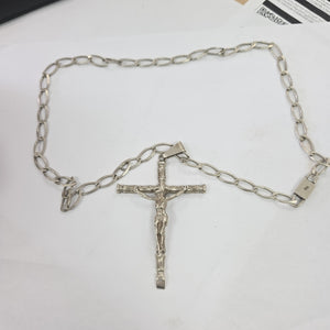 CADENA, CRUCIFIJO PLATA 47.5 GRMS (SEMINUEVO)