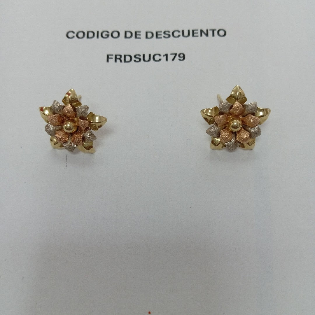 ARETES PAR ORO 14 K 5.9 GRMS (SEMINUEVO)